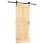 vidaXL Puerta corredera con herrajes madera maciza de pino 85x210 cm vidaXL Puerta corredera con herrajes madera maciza de pino 85x210 cm