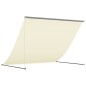 vidaXL Toldo retráctil de tela y acero crema 250x150 cm vidaXL Toldo retráctil de tela y acero crema 250x150 cm
