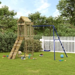 vidaXL Parque infantil de exterior madera de pino impregnada