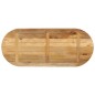 vidaXL Tablero de mesa ovalado madera maciza mango rugosa 90x40x3,8 cm vidaXL Tablero de mesa ovalado madera maciza mango rugosa 90x40x3,8 cm