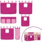 vidaXL Cama alta para niños con cortinas madera pino rosa 90x190 cm vidaXL Cama alta para niños con cortinas madera pino rosa 90x190 cm