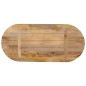 vidaXL Tablero de mesa ovalado madera maciza de mango 80x40x3,8 cm vidaXL Tablero de mesa ovalado madera maciza de mango 80x40x3,8 cm