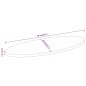 vidaXL Tablero de mesa ovalado madera maciza de acacia 90x40x2,5 cm