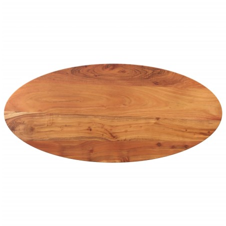 vidaXL Tablero de mesa ovalado madera maciza de acacia 120x50x3,8 cm