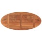 vidaXL Tablero de mesa ovalado madera maciza de acacia 120x50x3,8 cm vidaXL Tablero de mesa ovalado madera maciza de acacia 120x50x3,8 cm