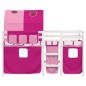 vidaXL Cama alta para niños con túnel madera pino rosa 80x200 cm vidaXL Cama alta para niños con túnel madera pino rosa 80x200 cm