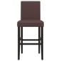 vidaXL Taburetes altos 2 uds madera maciza de caucho y cuero sintético vidaXL Taburetes altos 2 uds madera maciza de caucho y cuero sintético