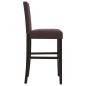 vidaXL Taburetes altos 2 uds madera maciza de caucho y cuero sintético vidaXL Taburetes altos 2 uds madera maciza de caucho y cuero sintético