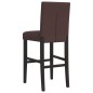 vidaXL Taburetes altos 2 uds madera maciza de caucho y cuero sintético vidaXL Taburetes altos 2 uds madera maciza de caucho y cuero sintético