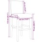 vidaXL Taburetes altos 2 uds madera maciza de caucho y cuero sintético vidaXL Taburetes altos 2 uds madera maciza de caucho y cuero sintético