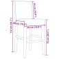 vidaXL Taburetes altos 2 uds madera maciza de caucho y cuero sintético vidaXL Taburetes altos 2 uds madera maciza de caucho y cuero sintético