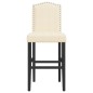 vidaXL Taburetes altos 2 uds madera maciza de caucho y tela vidaXL Taburetes altos 2 uds madera maciza de caucho y tela