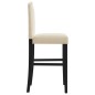 vidaXL Taburetes altos 2 uds madera maciza de caucho y tela vidaXL Taburetes altos 2 uds madera maciza de caucho y tela