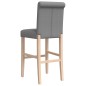 vidaXL Taburetes altos 2 uds madera maciza de caucho y tela vidaXL Taburetes altos 2 uds madera maciza de caucho y tela