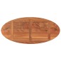 vidaXL Tablero de mesa ovalado madera maciza de acacia 100x40x2,5 cm vidaXL Tablero de mesa ovalado madera maciza de acacia 100x40x2,5 cm