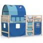 vidaXL Cama alta para niños con túnel madera pino azul 90x190 cm vidaXL Cama alta para niños con túnel madera pino azul 90x190 cm