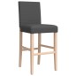 vidaXL Taburetes altos 2 uds madera maciza de caucho y tela vidaXL Taburetes altos 2 uds madera maciza de caucho y tela