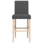 vidaXL Taburetes altos 2 uds madera maciza de caucho y tela vidaXL Taburetes altos 2 uds madera maciza de caucho y tela