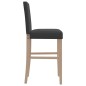 vidaXL Taburetes altos 2 uds madera maciza de caucho y tela vidaXL Taburetes altos 2 uds madera maciza de caucho y tela
