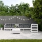 vidaXL Set muebles jardín 7 pzas con cojines madera maciza pino blanco vidaXL Set muebles jardín 7 pzas con cojines madera maciza pino blanco