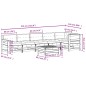 vidaXL Set muebles jardín 7 pzas con cojines madera maciza pino blanco vidaXL Set muebles jardín 7 pzas con cojines madera maciza pino blanco
