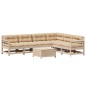 vidaXL Juego de muebles de jardín 7 pzas y cojines madera maciza pino vidaXL Juego de muebles de jardín 7 pzas y cojines madera maciza pino