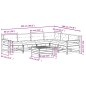 vidaXL Juego de muebles de jardín 7 pzas y cojines madera maciza pino vidaXL Juego de muebles de jardín 7 pzas y cojines madera maciza pino