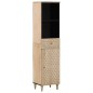 vidaXL Conjunto de muebles de baño 5 piezas madera maciza de mango