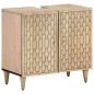 vidaXL Conjunto de muebles de baño 5 piezas madera maciza de mango