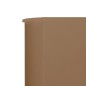vidaXL Paravientos de playa de 3 paneles de tela 400x120 cm gris topo