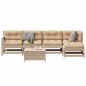 vidaXL Juego de muebles de jardín 6 pzas y cojines madera maciza pino vidaXL Juego de muebles de jardín 6 pzas y cojines madera maciza pino