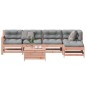 vidaXL Juego de muebles jardín 6 pzas y cojines madera abeto Douglas vidaXL Juego de muebles jardín 6 pzas y cojines madera abeto Douglas