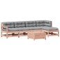 vidaXL Juego de muebles jardín 6 pzas y cojines madera abeto Douglas vidaXL Juego de muebles jardín 6 pzas y cojines madera abeto Douglas