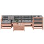 vidaXL Juego de muebles jardín 7 pzas y cojines madera abeto Douglas vidaXL Juego de muebles jardín 7 pzas y cojines madera abeto Douglas