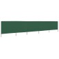 vidaXL Paravientos de playa de 5 paneles tela verde 600x80 cm vidaXL Paravientos de playa de 5 paneles tela verde 600x80 cm