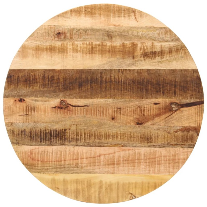 vidaXL Tablero de mesa redondo madera maciza mango rugosa Ø 70x1,5 cm vidaXL Tablero de mesa redondo madera maciza mango rugosa Ø 70x1,5 cm