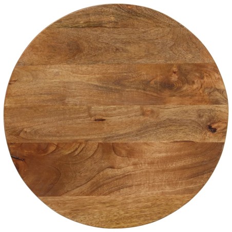 vidaXL Tablero de mesa redondo madera maciza de mango Ø 60x3,8 cm