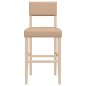 vidaXL Taburetes altos 2 uds madera maciza de caucho y cuero sintético vidaXL Taburetes altos 2 uds madera maciza de caucho y cuero sintético