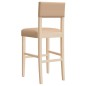vidaXL Taburetes altos 2 uds madera maciza de caucho y cuero sintético vidaXL Taburetes altos 2 uds madera maciza de caucho y cuero sintético