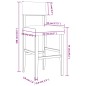 vidaXL Taburetes altos 2 uds madera maciza de caucho y cuero sintético vidaXL Taburetes altos 2 uds madera maciza de caucho y cuero sintético