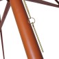 vidaXL Sombrilla blanca arena 300x258 cm