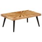 vidaXL Mesa de centro de madera de mango maciza 90x55x36 cm vidaXL Mesa de centro de madera de mango maciza 90x55x36 cm