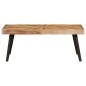 vidaXL Mesa de centro de madera de mango maciza 90x55x36 cm vidaXL Mesa de centro de madera de mango maciza 90x55x36 cm