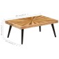 vidaXL Mesa de centro de madera de mango maciza 90x55x36 cm vidaXL Mesa de centro de madera de mango maciza 90x55x36 cm