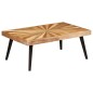 vidaXL Mesa de centro de madera de mango maciza 90x55x36 cm vidaXL Mesa de centro de madera de mango maciza 90x55x36 cm