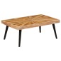 vidaXL Mesa de centro de madera de mango maciza 90x55x36 cm vidaXL Mesa de centro de madera de mango maciza 90x55x36 cm