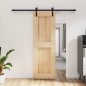 vidaXL Puerta corredera con herrajes madera maciza de pino 70x210 cm vidaXL Puerta corredera con herrajes madera maciza de pino 70x210 cm