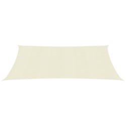 vidaXL Toldo de vela crema HDPE 160 g/m² 2x3 m
