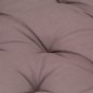 vidaXL Cojín para palés algodón gris taupe 120x40x7 cm vidaXL Cojín para palés algodón gris taupe 120x40x7 cm