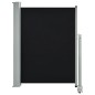 vidaXL Toldo lateral retráctil para patio 100x300 cm negro vidaXL Toldo lateral retráctil para patio 100x300 cm negro
